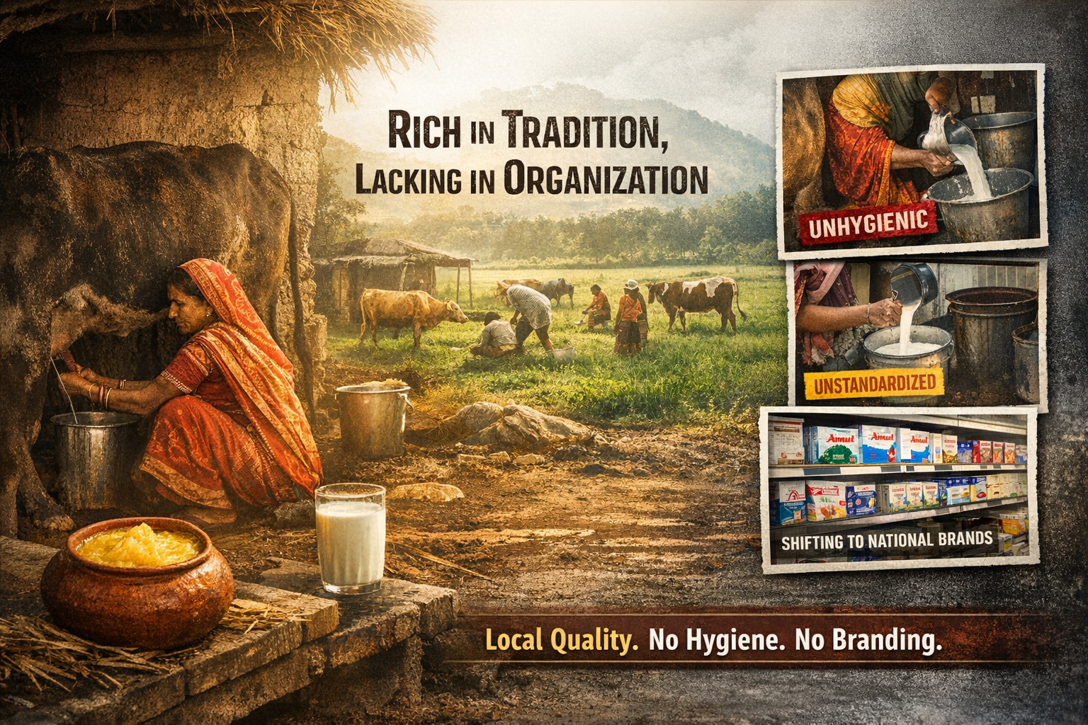 Bihar dairy tradition challenge