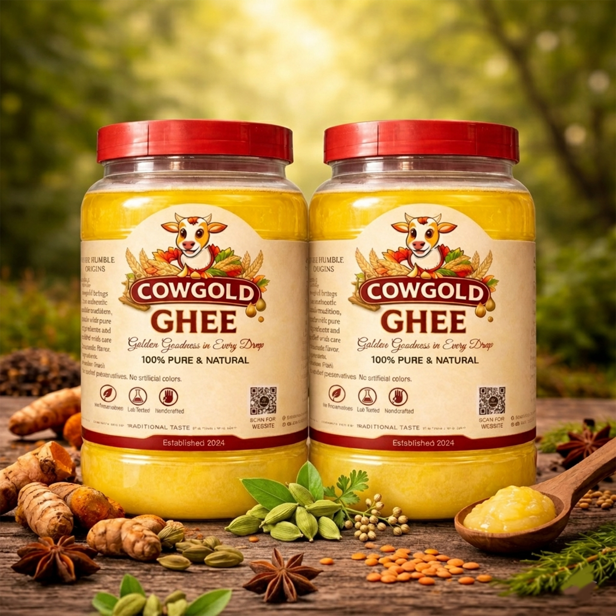 cowgold pure cow ghee 1kg – 100% natural & premium quality